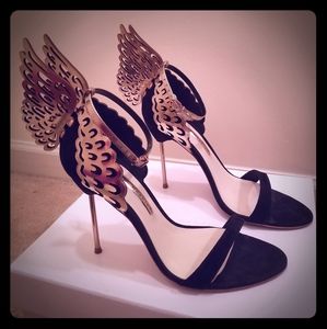 Sophia Webster Evangeline Black Suede Stiletto